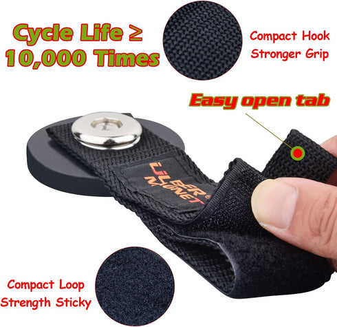 ULIBERMAGNET Heavy Duty Magnetic Storage Hooks, Strong Tool Organizer for Garage, Extension Cord, Hose, Cable, Rope,