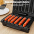 KEINVE Hot Dogs Machine, Electric Grill with Oil Drip Tray, and Cord Storage, Ideal for Veggie Sausages, BBQ