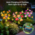 YALVION 3 Pack Solar Flowers Lights Outdoor Waterproof: LED Solar Lights Decorative for Outside Garden Decor