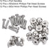 uxcell 12pcs Round Knobs Pull Handle, 9mm Head Dia. Zinc Alloy for Drawer Pulls Gift Box Cabinet Knobs