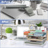 Paper Organizer Tray - 3 Tier Acrylic Desk Tray for Classroom Organization and Storage, Clear Stackable Document Holder