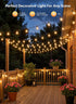 100Ft Dimmable G40 Bulbs, Outdoor String Lights with Remote, Outside Waterproof Light with LED Shatterproof Connectable