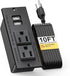 Kungfuking Recessed Power Strip - Conference Outlet Desktop Power Grommet with 2-Socket & 2-USB Ports