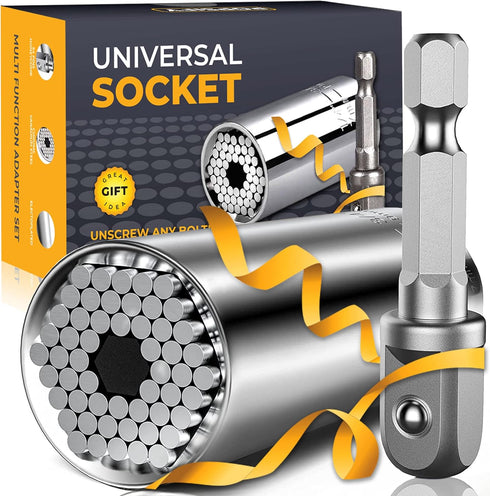 Universal Socket Tools Gifts for Men, Cool Gadgets, Stocking Stuffers for Dad, Husband, Mechanic Tools