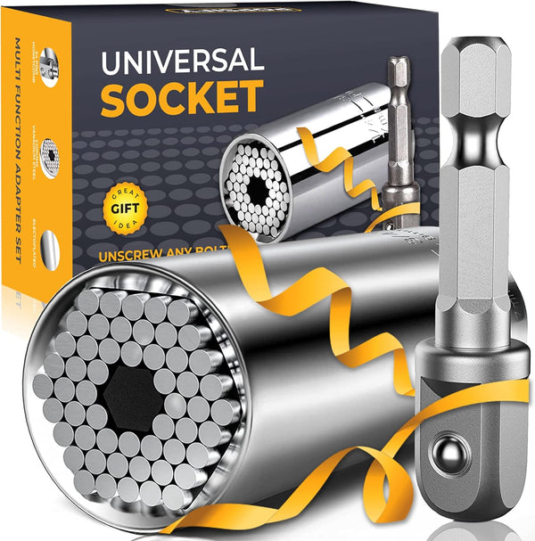 Universal Socket Tools Gifts for Men, Cool Gadgets, Stocking Stuffers for Dad, Husband, Mechanic Tools