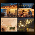 S14 Bulbs 3V 2700K E26, 15-Pack Jslinter Energy-Efficient LED String Light Replacement - Solar-Powered, Shatterproof