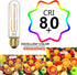 6 Pcs E26 T10 LED Tubular Light Bulbs, 6W Dimmable, Daylight White 4000K, for Pendant Lights, Outdoor Long Light Bulbs