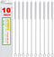 Straw Cleaner Brush for Stanley Cup, 10in Length x 2/5in Diameter, Tube Cleaner with Nylon Bristles, 10 Pack