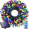 Solar String Lights Outdoor,115 Ft 300 LED Solar Christmas Lights with Remote,8
