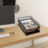 Set of 2 Vintage Black Wood & Metal Letter Tray, Desk Organizers Paper Tray, Office File Organizer