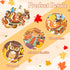 WATINC 170Pcs Fall Tree Learning Bulletin Board Decoration Set, Autumn Pumpkin Cutouts for Classroom Decor