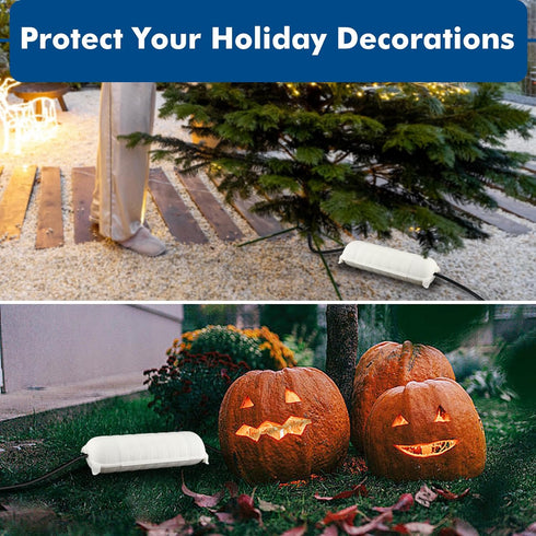 RESTMO Outdoor IP44 Waterproof Connection Box, Weatherproof Electrical Extension Cord Cover for Holiday Decorations
