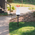 SUPVOX Easter Solar Rabbit Floor Lamp Solar-Powered Decorative Garden Light with Ground Stake Waterproof Outdoor Yard