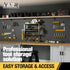 YYR Heavy Duty Power Tool Organizer Wall Mount - Cordless Drill Hanger Storage Rack with Charging Station Shelf