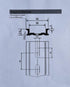 T&G 20 Pieces 4" DIN Rail Slotted Aluminum - RoHS 4 Inches Long, 35mm Wide, 7.5mm High
