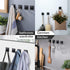 YIGII Heavy Duty Adhesive Hooks, Wall Hooks for Hanging Towels, Coats, Hats, Bags in Bathroom & Bedroom, 4 Packs