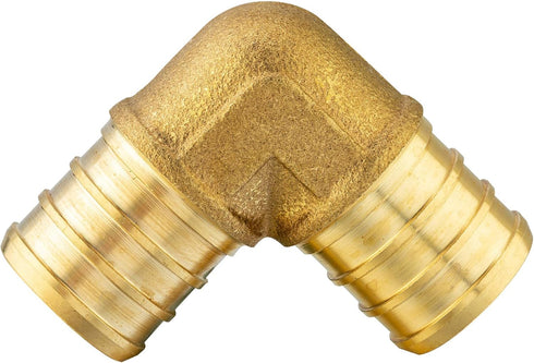EFIELD Pex 3/4 Inch Elbow Brass Barb Crimp Fittings, Pack of 8 for Pex Tubing Connection