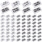 PerKoop 200 Pcs Inspirational Pencil Erasers, White Small Block Erasers, Motivational Bulk Erasers for Kids, Teachers