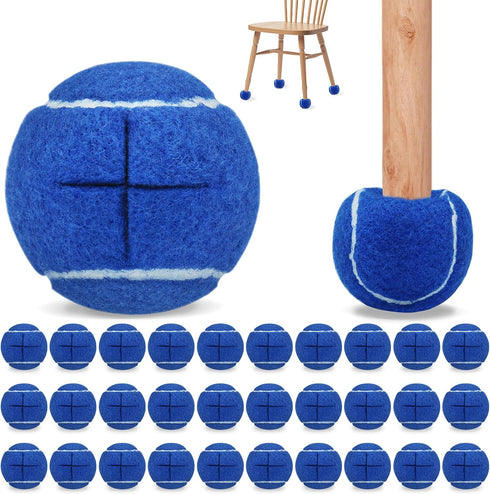 Magicorange 40 Pack Precut Tennis Balls Bulk for Chairs,2.5inch Tennis Ball Chair