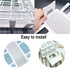 Plastic Test Tube Rack - 2 Pack 24 Holes Holder for 25mm and Below Test Tubes, Detachable, White