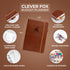 Clever Fox Budget Planner - Expense Tracker Notebook, Monthly Budgeting Organizer, A5 Finance Logbook (Brown)