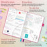 GoGirl Planner and Organizer for Women – Compact Weekly Planner, Goals Journal & Agenda, Hot Pink