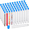 Hoteam 100 Pcs Clear Test Tubes with Lids, Plastic Vials for Scientific Experiments, Party Supplies, Candy Storage