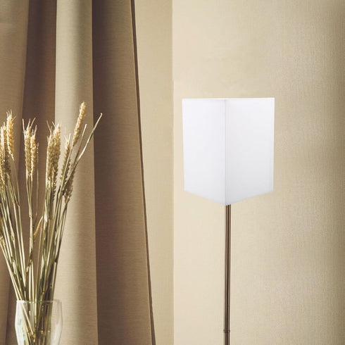 E27 5.5" 5.5" 7.8" Square Lamp Shade: Fabric Lampshade for Table & Floor Lamps - Square Replacement Lampshade