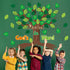 CY2SIDE Leaves Bible Tree Cutouts - 86PCS Rooted in God’s Word Bulletin Board Set for Sunday School Decor