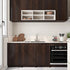 17.7x276 Countertops Counter ReWallpaper Brown Wood Contact Paper Thick Walnut Wood Grain Peel and Stick Kitchen