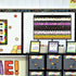 Bulletin Border Storage Pocket Chart for Classroom, Organizer with Storage Pockets for Bulletin Board (Black)