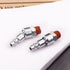 WYNNsky Industrial 1/4" NPT Male Thread Swivel Air Plug - 2 Pieces Automotive Steel Swivel Coupler Plug