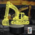Ammonite Excavator 3D Lamp for Kids, LED Optical Illusion Night Light with