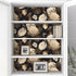 17.5x354 Inch Decotalk Dark Floral Wallpaper Peel and Stick Black Floral Wallpaper Removable Gold and Black Flower Wall
