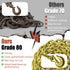 Transport Binder Chain G80 5/16 Inch x 20 Foot | Heavy Duty Tow Chain with Clevis Grab Hooks, 4,900 lbs Safe Working