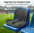 GDGZZCL 18.1" 16.5" 15" Stadium Seat Cushion with Back Support for Bleachers & Plastic Seats, Metal-Free Foldable