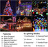 2 Pack 72ft 200 8 Flacchi Solar String Lights Each LED Modes Outdoor String Lights Waterproof Solar Fairy Lights