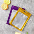 IRTGFHJE 100PCS Pouches(Red,13x25cm) Flat Lock Bags Matte Aluminum Foil Ziplock Hanging Bag DIY Jewelry Snack Sugar