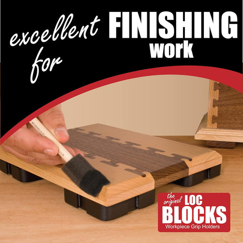 Loc Block Work Gripping Block 4 Pack, Ideal for Free Hand Routing and Finishing