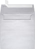 LUXPaper Square Invitation Envelopes, Peel & Press, 6" x 6", Silver Metallic, 80lb Text, 50 Qty