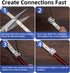 40 PCS 2-Pin 8mm Solderless LED Strip Connectors, Reliable Screw Down Connectors for Easy Installation