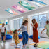 6 4x2 Pcs Fluorescent Light Covers, Feet Magnetic Light Cover Fluorescent Lights Shade Panel Positive Inspirational