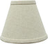 Aspen Creative 32101-2A, 3" 5" 4" Set 2 Hardback Empire Clip-On Chandelier Lamp Shade, Off-White, Top x Bottom x Slant