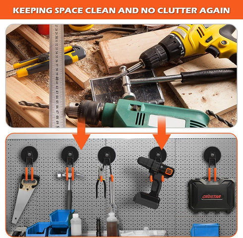Large Strong Magnetic Hooks Heavy Duty, 3.5in Powerful Utility Magnets for Garage Storage and Hanging Tools