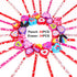 Konsait 2 Dozen (24) Valentine Pencils Assortment with Giant Eraser Topper Decorated with Love Hearts, Candies, Stars