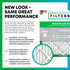 Filterbuy 14x20x1 Air Filter MERV 8 Dust Defense (1-Pack), Pleated HVAC AC Furnace Replacement (Actual Size: 13.50 x