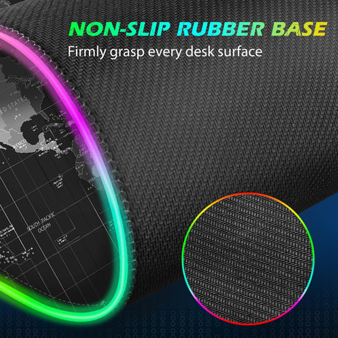 ToLuLu 5/7.5/10/15W 10 800x300x4MM RGB Gaming Wireless Charging Mouse Pad, Light Modes LED Mouse Pad Computer Keyboard