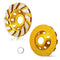4 Inch Concrete Turbo Diamond Grinding Cup Wheel - Heavy Duty Angle Grinder Wheels with 12 Segs