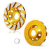 4 Inch Concrete Turbo Diamond Grinding Cup Wheel - Heavy Duty Angle Grinder Wheels with 12 Segs