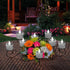 6 Pack Cool White Solar Powered Flameless Tealights, Rechargeable Outdoor Waterproof LED Flickering Electric Solar Tea